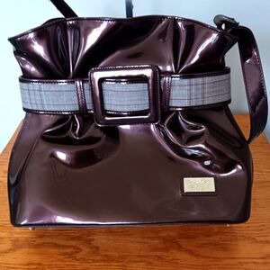 Beijo Couture Bronze Belt Accent Shoulder Bag